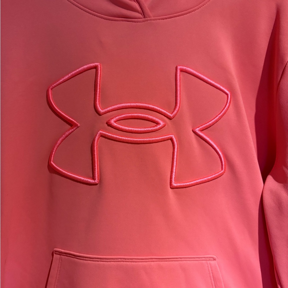 Under Armour Loose Fit Pink Size Large Hoodie - Picture 2 of 7